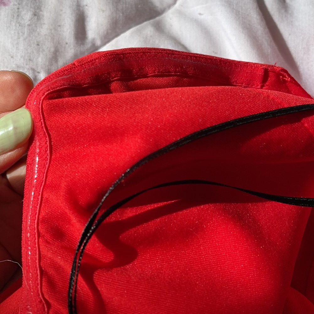 Divided H&M strapless coral dress 4 - Picture 4 of 6